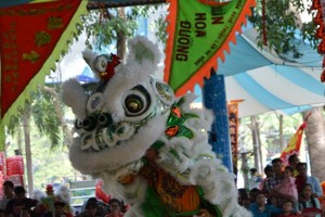 各隊進行地寶獅比賽。