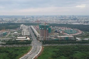 平新郡某個為低收入者而建的社會住房項目正在施工中。