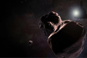柯伊伯帶小天體2014 MU69的藝術示意圖。（圖源：NASA/JHUAPL/SwRI）
