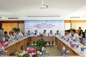 圖為富美興發展有限責任公司昨(9)日舉行的 “第十三次丁善理慈善徒步活動”新聞發佈會現場一隅。（圖源：）