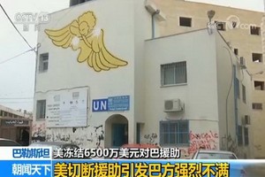 美凍結對巴勒斯坦 6500 萬美元援助。（圖源：CCTV視頻截圖）