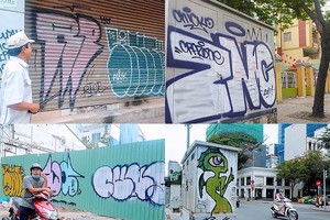 街道上到處可見的“塗鴉”。