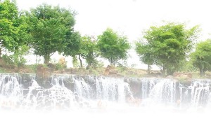 新春旅遊攻略。圖為同奈省展邦縣江田瀑布一瞥。