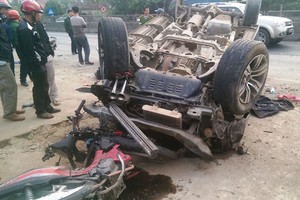 一起交通事故現場。