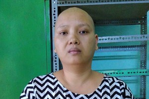 不幸患著乳癌的潘氏雪娥。