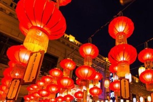 元夜的燈盞。（示意圖源：互聯網）