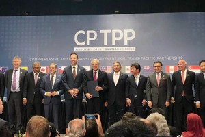 CPTPP 11成員國代表合照。