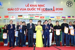 HDBank國際象棋賽開幕式。