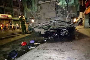 卡車在日前凌晨於舊邑郡潘文治街造成嚴重交通事故。