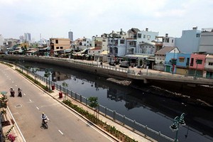 圖為新化渠改造項目竣工後一瞥。