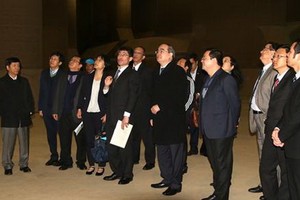 市委書記阮善仁參觀世界最大地下排水系統G-Cans。