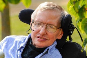 英國著名理論物理學家斯蒂芬‧霍金。