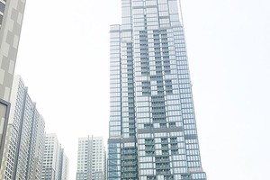 新興建公寓設有達標的消防系統，投買火警保險就容易進行。