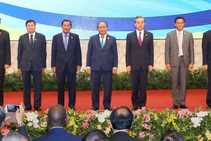 出席會議各代表團團長合照。（圖源：尹晉）