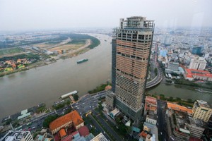 圖為Saigon One Tower大廈工程。（圖源：瓊陳）