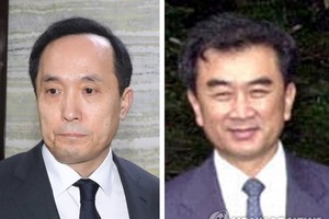 左為金相均、右為金昌善。 （圖源：韓聯社）