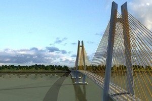 美順２橋配景模型。