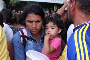 巴西北部博阿·維斯塔的委內瑞拉難民。（圖源：聯合國難民署）