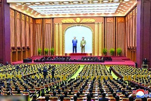 朝鮮最高人民會議11日在平壤召開。（圖源：互聯網）