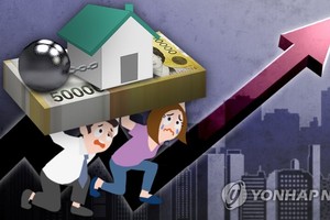 現代經濟研究院15日發佈報告指出，去年第三季度，韓國企業債務餘額與GDP的比率為99.4%，大大超出世界經濟論壇提出的企業債務警戒線80%。家庭債務的GDP佔比也達到94.4%，超出適度債務規模的臨界值75%。（示意圖源：韓聯社）