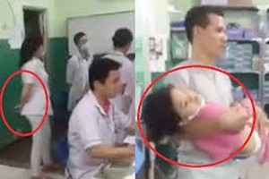 核實醫院對病兒置之不理事件。（圖源：視頻截圖）