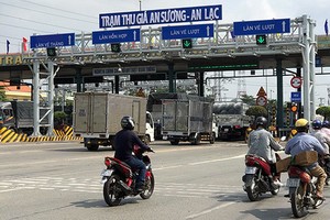 平新郡安霜-安樂BOT站自動收費設備。（圖源：李達）