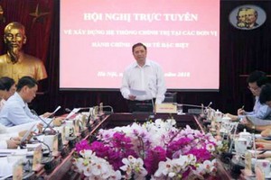 中央組織部長范明政主持會議。（圖源：PV）