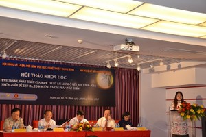 圖為“越南改良劇一個世紀形成與發展(1918年至2018年)及相關問題、導向與發展措施”研討會一瞥。（圖源：孟好）