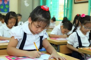 第五郡各小學舉行第二學期考試。（示意圖源：互聯網）