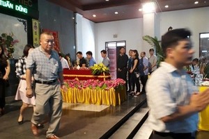 C50 副局長武俊勇大校猝死的火葬儀式一瞥。（圖源：燕鶯）