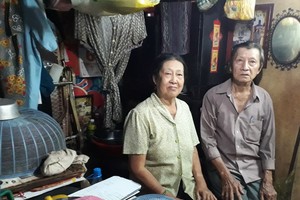 林喜夫婦僅一個床位的窄小房間。