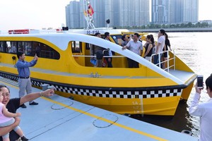 １號水上巴士乘客與日俱增。（圖源：光定）