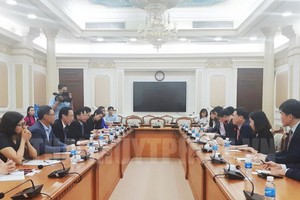 市領導接見訪問本市的韓國大邱市代表團。（圖源：市黨部新聞網）