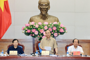 阮春福總理在會議上致詞。（圖源：VGP）