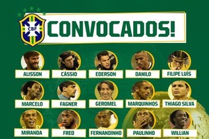 巴西公佈世界盃23人正式名單。（圖源：Fox Sports）