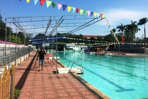 漏電事故的游泳池。（圖源：N.A）