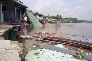 坍塌現場一瞥。（圖源：越南快訊）