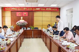 胡志明市人民議會經濟與預算處副主任高清平在監察會議上發言。（圖源：市黨部新聞網）