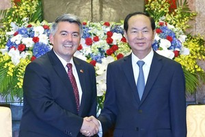 國家主席陳大光接見賈德納參議員。（圖源：顏創）