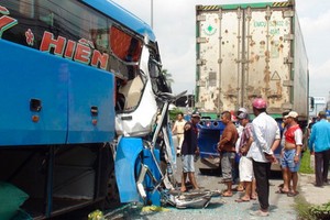 該起交通事故現場。（圖源：Vietnamnet）