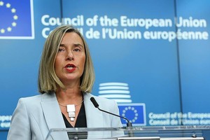 歐盟外交和安全政策高級代表莫蓋里尼。（圖源：互聯網）