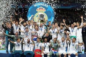 皇馬連續第三年奪得歐冠獎盃。