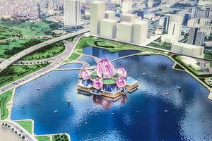 圖為河內蓮花劇院透視效果圖。（圖源：PK）