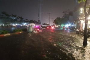 范文同街嚴重受淹，但在治水報告中卻沒提到。（圖源：勞動報）