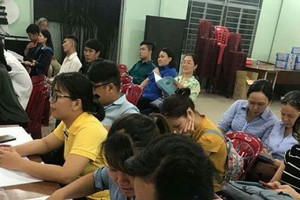 圖為第五郡婦女會開辦的婚前集訓班一瞥。