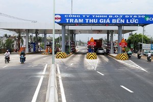 隆安省人委會建議，濱瀝-德和 830 號省路 BOT 站自6月中旬開始收費。