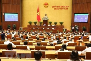 國會議事堂討論現場一瞥。（圖源：越通社）