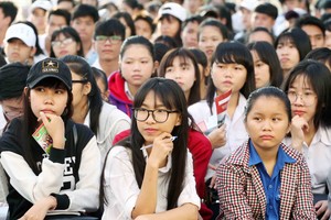 眾多高中生參加職業導向咨詢。（示意圖源：互聯網）