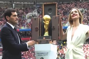 2018 年世界盃足球賽開幕式一瞥。