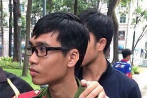 冒充公安企圖擾亂治安的歹徒阮鴻泰。（圖源：公安機關提供）